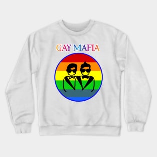 Gay Mafia - LGTBQ Crest Crewneck Sweatshirt